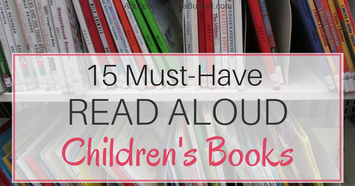 15 Must-Have Read Aloud Children's Books